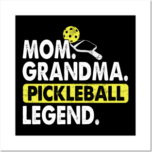 Mom Grandma Pickleball Legend Player Funny PickleBall Posters and Art